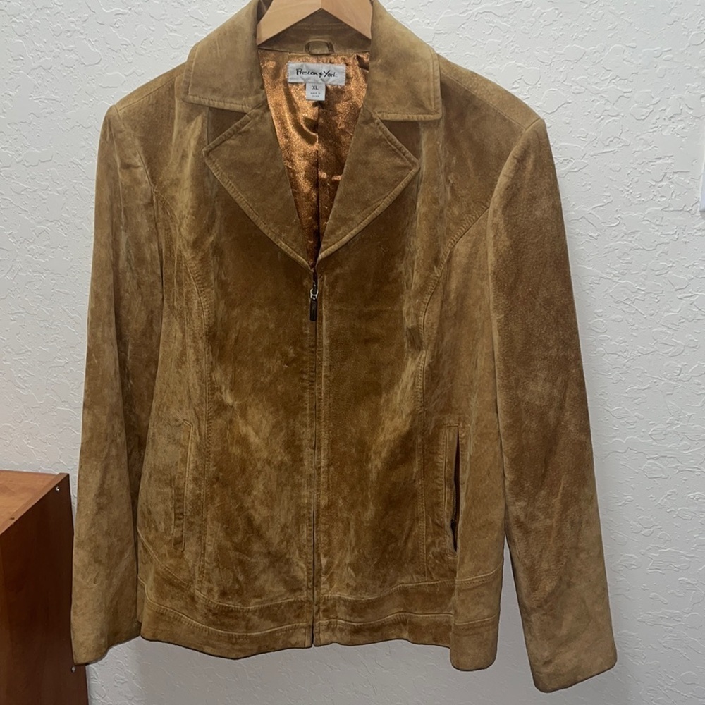 Preston & York Suede zip up jacket